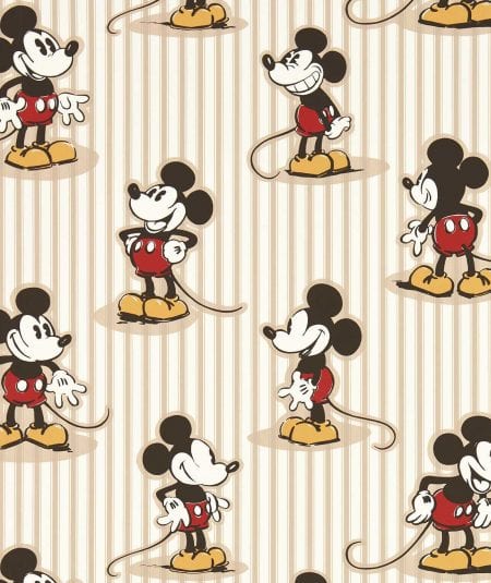 Mickey Stripe - Papier Peint