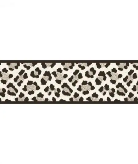 Frise de papier peint Beige motif Ocelot Casadeco collection Rio chez Empire Montreal