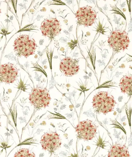 Papier peint Wallichi Russet/Olive de Zoffany, style classique, pour un intérieur élégant.