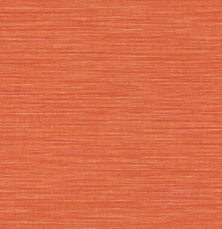 Papier peint uni orange de la marque Caselio WARA, parfait pour un salon contemporain.