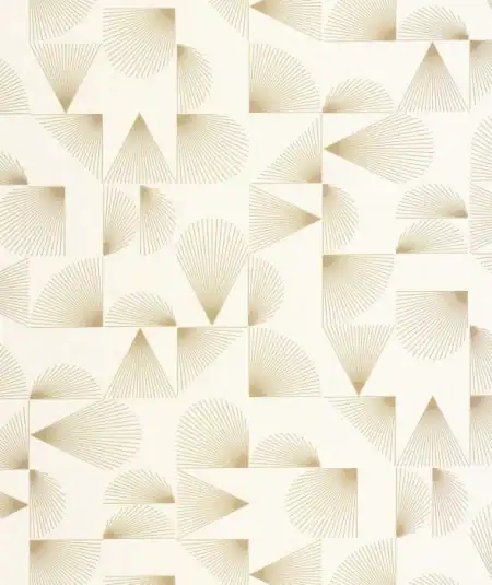 Papier peint Contour de Empire Papier Peint, style géométrique beige pour salon moderne.
