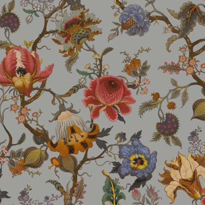 Papier peint Artemis de Empire Wallpaper, motif floral coloré pour une décoration élégante et sophis.