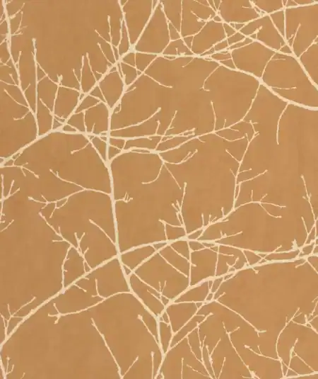 Papier peint Vancouver de Empire Papier Peint, motif branches blanches sur fond beige, parfait pour.