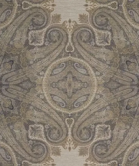 Elswick Paisley Wallpaper | Blue Umber | Zoffany