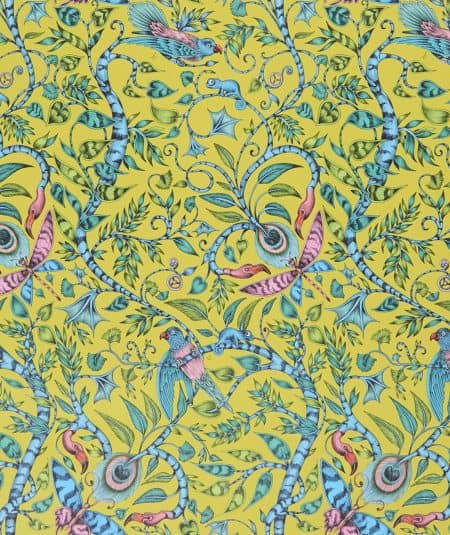 Papier peint Rousseau de Empire Wallpaper, motif floral coloré pour décoration intérieure.