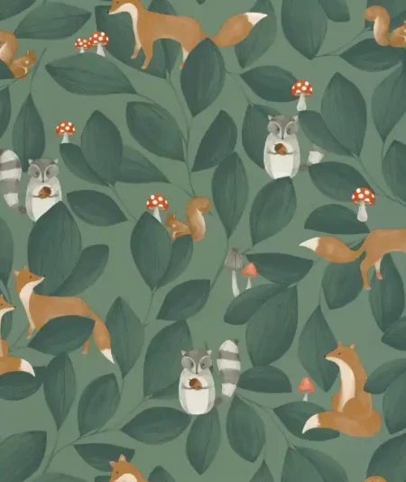 Casadeco Woodland Friends Wallpaper